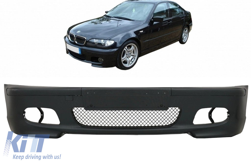 Front Bumper suitable for BMW 3 Series E46 Sedan Touring (1998-2004)  M-Technik M-Tech M-Sport Model Without Fog Lights 