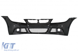 Front Bumper suitable for BMW 3 Series E90 E91 Sedan Touring (2004-2008) With PDC Holes Without Washing Sistem-image-6017346