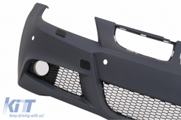 Front Bumper suitable for BMW 3 Series E90 E91 Sedan Touring (2004-2008) With PDC Holes Without Washing Sistem-image-6017348