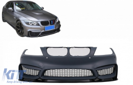 Front Bumper suitable for BMW 3 Series E90 E91 Touring LCI (2008-2011) M4 CS Design-image-6065475