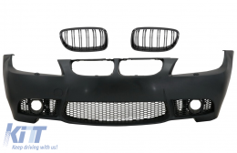 image-36-Front Bumper suitable for BMW 3 Series E90 E91 LCI (2008-2011) M3 Design with Central Kidney Grilles