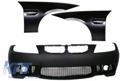 Front Bumper suitable for BMW 3 Series E90 Sedan E91 Touring Non LCI (2004-2008) and Front Fenders M3 Design - COFBBME90M3WFFF