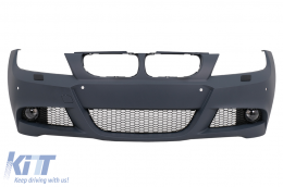 Front Bumper suitable for BMW 3 Series E90 Sedan E91 Touring LCI (2008-2011) M-Technik Design with PDC - FBBME90MTLCIPDC