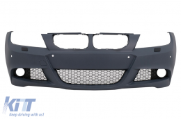 Front Bumper suitable for BMW 3 Series E90 Sedan E91 Touring LCI (2008-2011) M-Technik Design with PDC - FBBME90MTLCIPDC