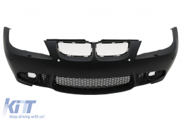 Front bumper suitable for BMW 3 Series E90 Sedan E91 Touring (2004-2008) Non LCI M3 Design SRA PDC-image-6097900