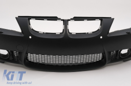 Front bumper suitable for BMW 3 Series E90 Sedan E91 Touring (2004-2008) Non LCI M3 Design SRA PDC-image-6097901