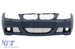 Front Bumper suitable for BMW 3 Series E90 Sedan E91 Touring LCI (2008-2011) M-Technik Design with PDC & SRA - FBBME90MTLCIPDCSRAJ