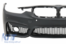 Front Bumper suitable for BMW 3 Series F30 F31 Non LCI & LCI (2011-2018) M3 Sport EVO Design With Housing Fog Lights-image-6032751