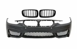 image-44-Front Bumper suitable for BMW 3 Series F30 F31 Non LCI & LCI (2011-2018) M3 Sport EVO Design with Kidney Grilles Double Stripe