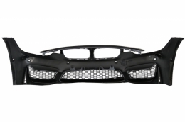 Front Bumper suitable for BMW 3 Series F30 F31 Non LCI & LCI (2011-2018) M3 Sport EVO Design with Kidney Grilles Double Stripe-image-6034475