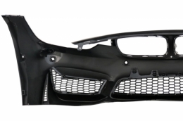 Front Bumper suitable for BMW 3 Series F30 F31 Non LCI & LCI (2011-2018) M3 Sport EVO Design with Kidney Grilles Double Stripe-image-6034477
