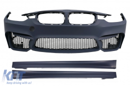 Front Bumper suitable for BMW 3 Series F30 F31 (2011-up) with Side Skirts M3 Design - COFBBMF30M3WFLSSM3