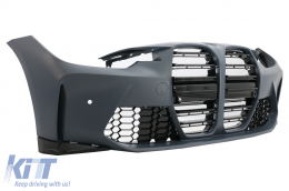 Front Bumper suitable for BMW 3 Series F30 F31 Non LCI & LCI (2011-2018) Conversion to G80 M3 Design-image-6089206