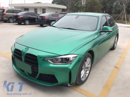 Front Bumper suitable for BMW 3 Series F30 F31 Non LCI & LCI (2011-2018) Conversion to G80 M3 Design-image-6089910