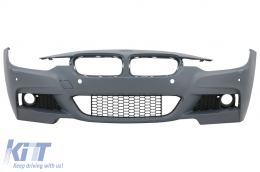 Front Bumper suitable for BMW 3 Series F30 F31 (2011-2019) M-Technik Design Without Fog Lights - FBBMF30MTTH