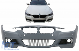Front Bumper suitable for BMW 3 Series F30 F31 (2011-2019) M-Technik Design Without Fog Lights-image-6091329