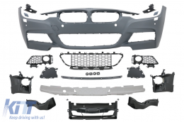 Front Bumper suitable for BMW 3 Series F30 F31 (2011-2019) M-Technik Design Without Fog Lights-image-6091330