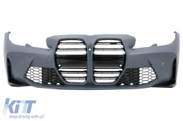 Front Bumper suitable for BMW 3 Series G20 Sedan G21 Touring (2018-Up) G80 M Design - FBBMG20M3