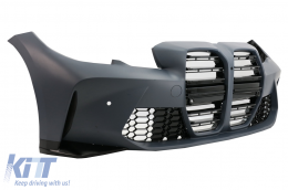 Front Bumper suitable for BMW 3 Series G20 Sedan G21 Touring (2018-Up) G80 M Design-image-6089174