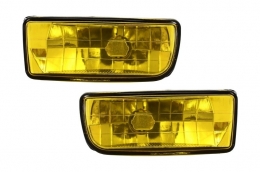 Front Bumper suitable for BMW 3er E36 (1992-1998) M3 Design With Yellow Fog Lights-image-6017044