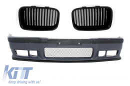 Front Bumper suitable for BMW 3er E36 M3 Look with Central Kidney Grilles-image-6019262