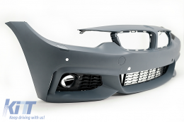Front Bumper suitable for BMW 4 Series F32 F33 F36 (2013-2017) Coupe Convertible Gran Coupe M Tech Design-image-6097453