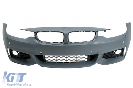 Front Bumper suitable for BMW 4 Series F32 F33 F36 (2013-2017) Coupe Convertible Gran Coupe M Tech Design - FBBMF32MT