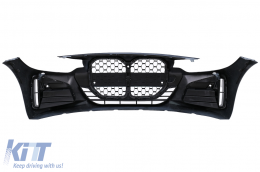 Front Bumper suitable for BMW 4 Series F32 F33 F36 (2013-2017) Coupe Convertible Gran Coupe M4 Design Black Grille-image-6101240
