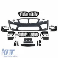 Front Bumper suitable for BMW 5 F10 10-17 Look M5 F90/G30 with Grille & PDC-image-6307386