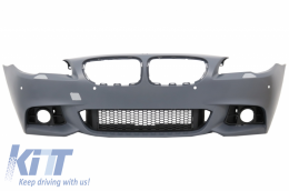 Front Bumper suitable for BMW 5 Series F10 F11 LCI (2014-2017) M-Technik Design Without Fog Lamps - FBBMF10LCIMTWF
