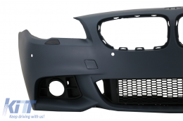 Front Bumper suitable for BMW 5 Series F10 F11 LCI Sedan Touring (2015-2017) M-Tech Design-image-6093764