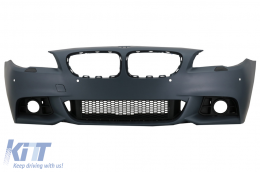 Front Bumper suitable for BMW 5 Series F10 F11 LCI Sedan Touring (2015-2017) M-Tech Design - FBBMF10MTLCICN