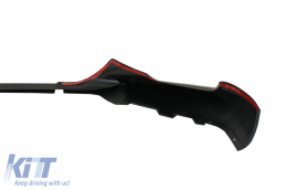 Front Bumper suitable for BMW 5 Series G30 G31 Limousine Touring (2017-2019) with Spoiler M5 Design-image-6076068