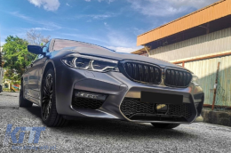 Front Bumper suitable for BMW 5 Series G30 G31 (2017-2019) M5 Sport Design with ACC-image-6087012