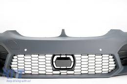 Front Bumper suitable for BMW 5 Series G30 G31 Limousine Touring (2017-2019) M5 Sport Facelift Design-image-6097710