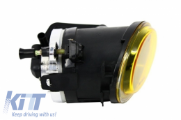 Front Bumper suitable for BMW E39 5 Series (1995-2003) with Fog Lights Yellow M5 Look-image-6032260