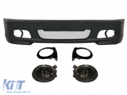 Front Bumper suitable for BMW E46 Sedan Touring (1998-2004) M-Technik M-Tech M-Sport Model with Smoke Fog Lights - COFBBME46MT4DS
