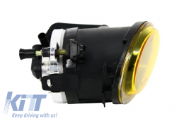 Front Bumper suitable for BMW E46 Sedan/Touring (1998-2004) M-Technik M-Tech M-Sport Model with Yellow Fog Lights-image-6010854