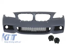 image-38-Front Bumper suitable for BMW F10 F11 5 Series (2011-2014) M-Technik Design With Smoke Fog Lamps