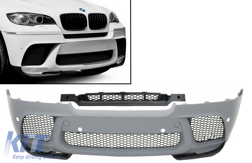 Front Bumper suitable for BMW X6 E71 (2008-2012) X6 E71 LCI (2012-2014) X6M  M Performance Design 