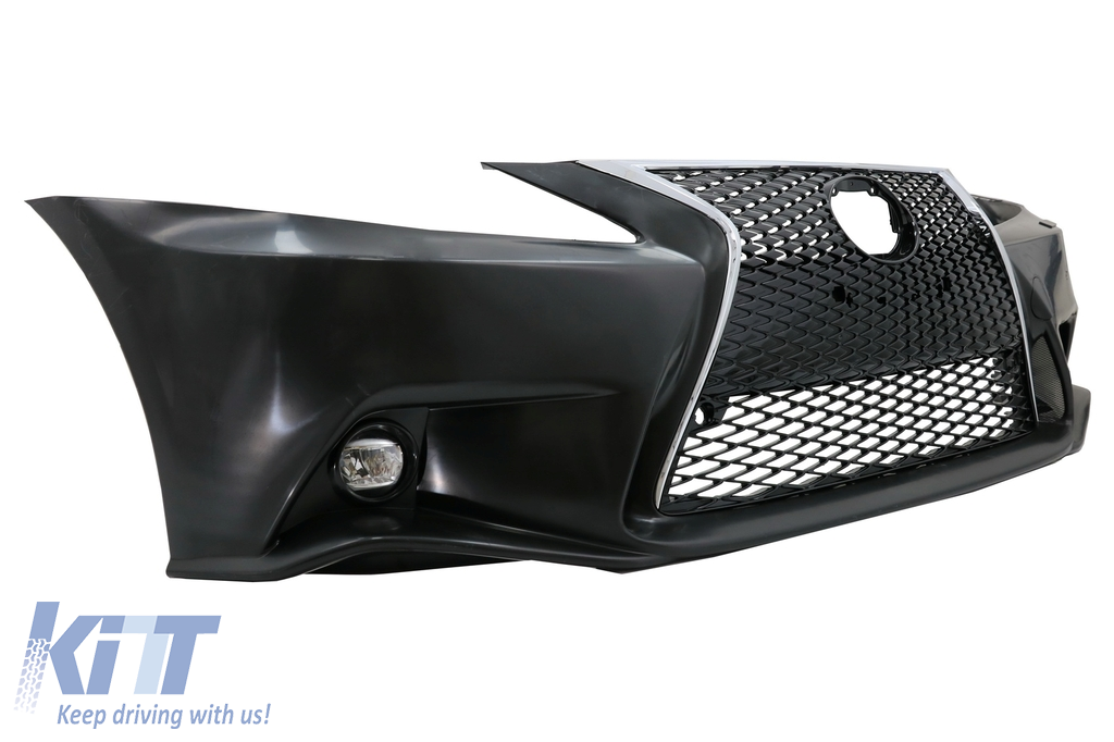 For 2011-2013 Lexus IS250 IS350 Painted Black Front Bumper Body Kit Spoiler  Lip 