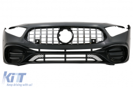 Front Bumper suitable for Mercedes A-Class W177 Hatchback / V177 Sedan (2018-2022) A45 Design - FBMBW177AMG
