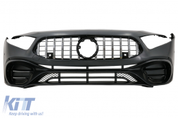 Front Bumper suitable for Mercedes A-Class W177 Hatchback / V177 Sedan (2018-Up) A45 Design - FBMBW177AMG