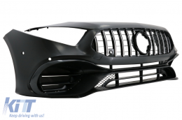 Front Bumper suitable for Mercedes A-Class W177 Hatchback / V177 Sedan (2018-2022) A45 Design-image-6079620