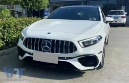 Front Bumper suitable for Mercedes A-Class W177 Hatchback / V177 Sedan (2018-Up) A45 Design-image-6278182