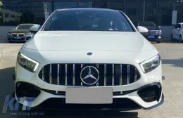 Front Bumper suitable for Mercedes A-Class W177 Hatchback / V177 Sedan (2018-Up) A45 Design-image-6278183
