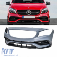 Front Bumper suitable for Mercedes-Benz A-Class W176 12-18 A Design A45 Facelift Look