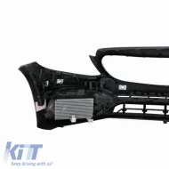 Front Bumper suitable for Mercedes-Benz C-Class W205 S205 A205 C205 Limousine T-Model Coupe Cabriolet 14-21 A Design C63s Facelift Look-image-6323941