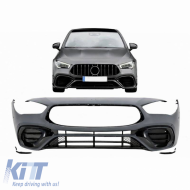 Front Bumper suitable for Mercedes-Benz CLA C118 Sedan X118 Shooting Brake (2019-up) CLA45 Look