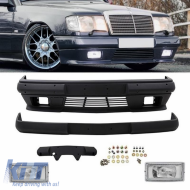 Front Bumper suitable for Mercedes-Benz E-Class W124 85-95 A Design Look with Fog Lights (Euro)